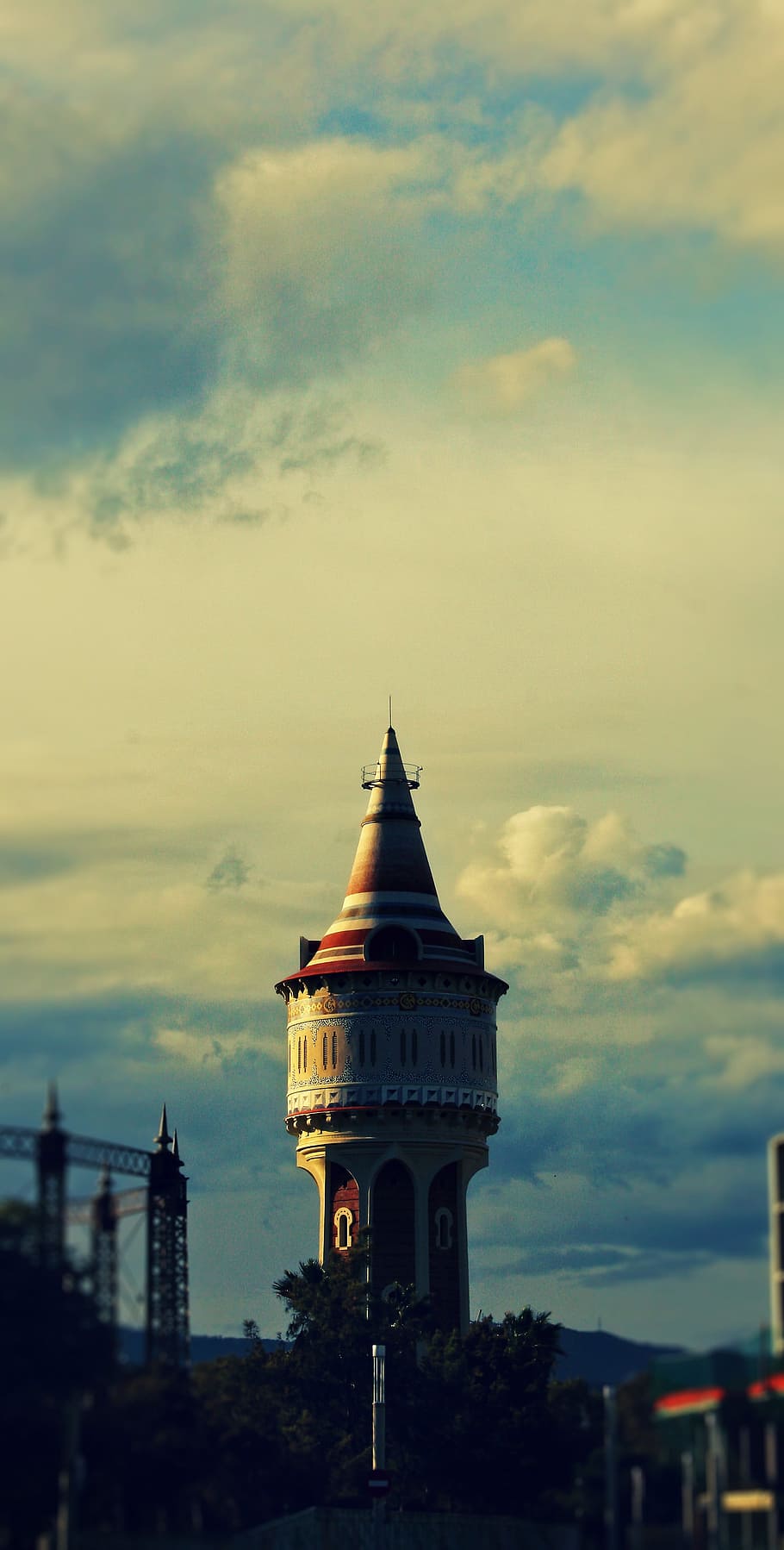 Spain, Barcelona, Tower, City, places of interest, architecture HD wallpaper