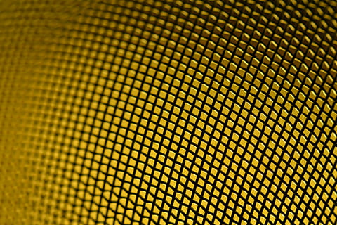 grid, sieve, colander, lighting, structure, yellow, network HD wallpaper