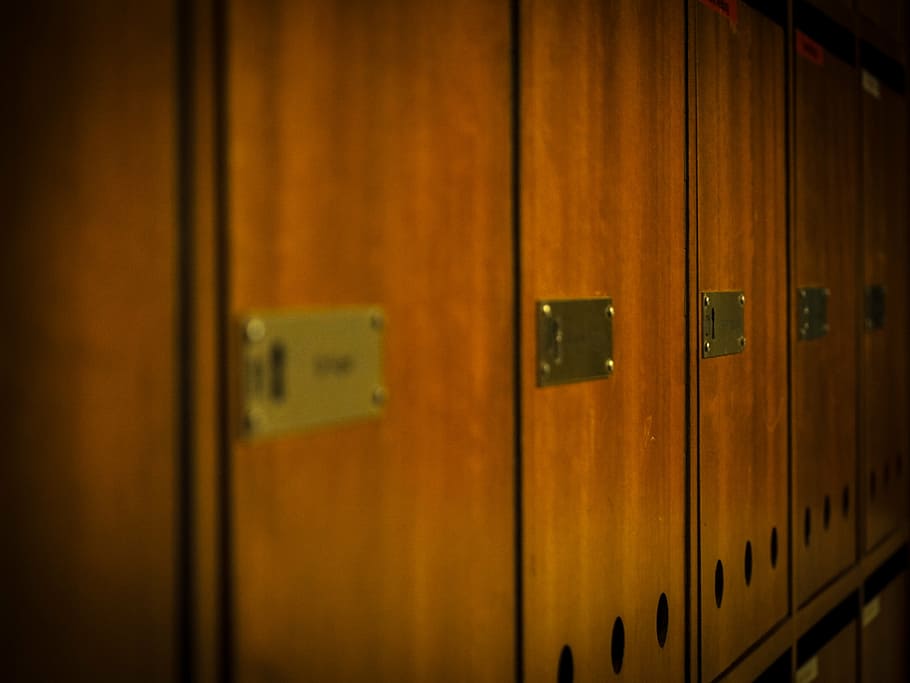 mailbox, wood, postbox, door, lock, locker, security, wood - Material HD wallpaper