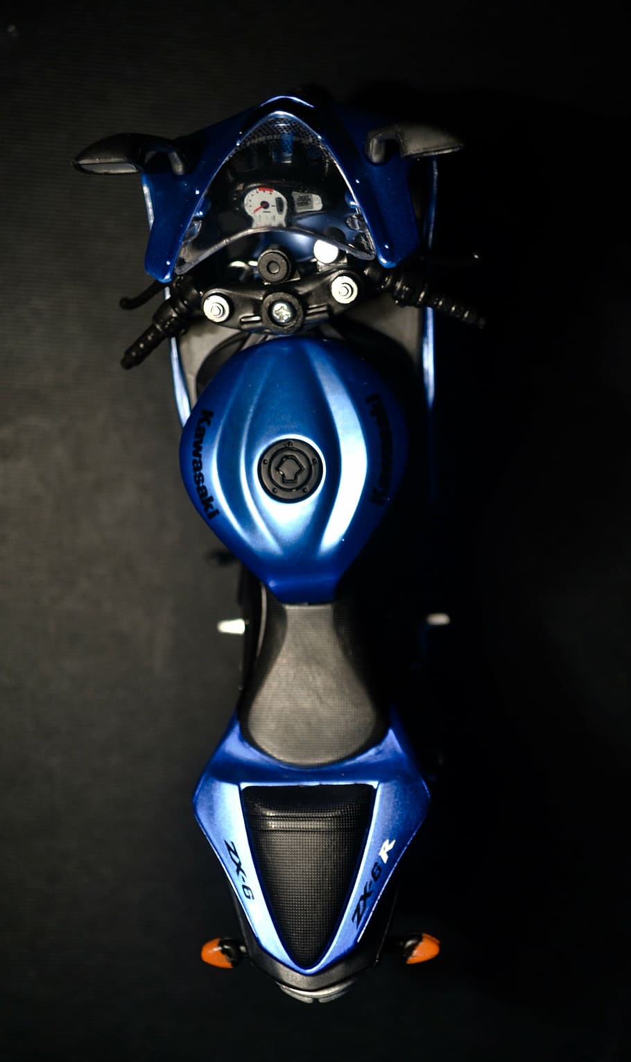 toddler's blue and black ride-on bike, kawasaki, ninja, motorbike, HD wallpaper