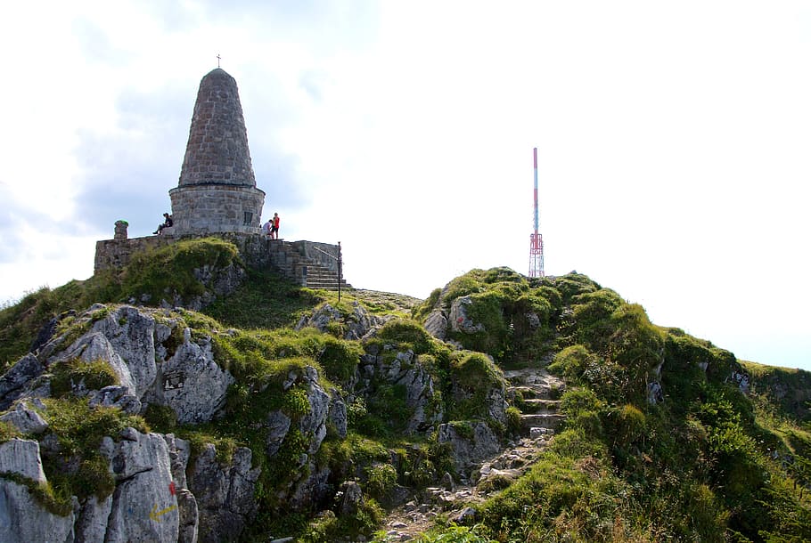 Hunter, Monument, Summit, greened, hunter monument, bavaria HD wallpaper