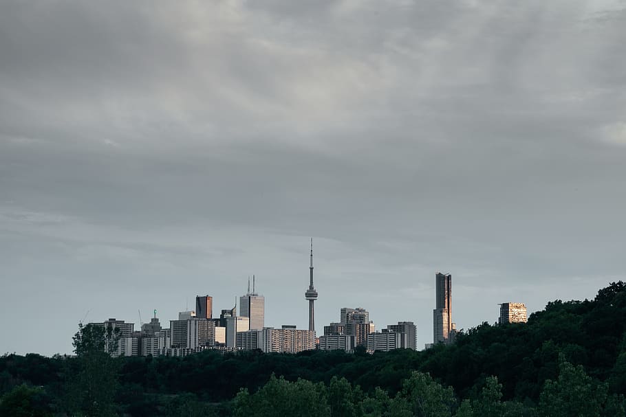 CN Tower Toronto Canada, CN Tower Toronta, Canada, daytime, building, HD wallpaper