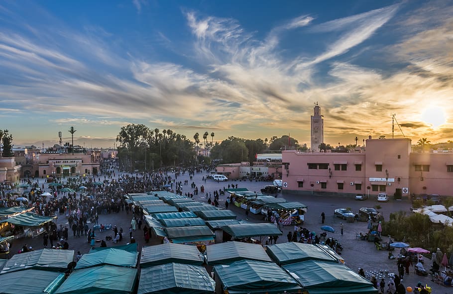 morocco, marrakech, djemaa el fna, travel, traditional, muslim