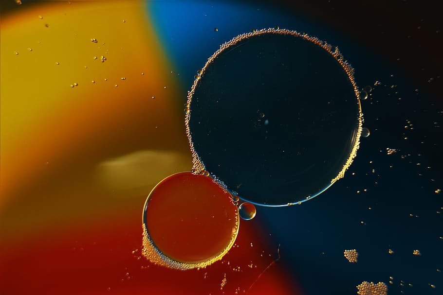 bubble, liquid, drink, transparent, round, water, white, light, HD wallpaper
