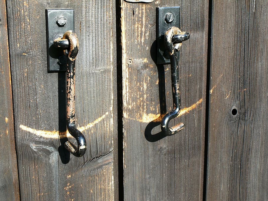 wooden gate, closure, hook, keep, closures, door, entrance HD wallpaper