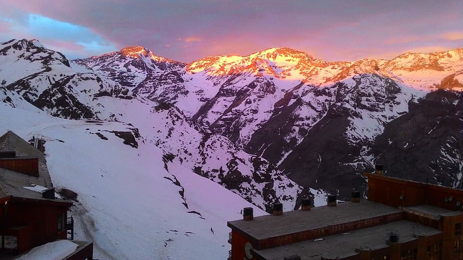 Range, Andes, Chile, Mountain, Snow, winter, nature, european Alps HD wallpaper