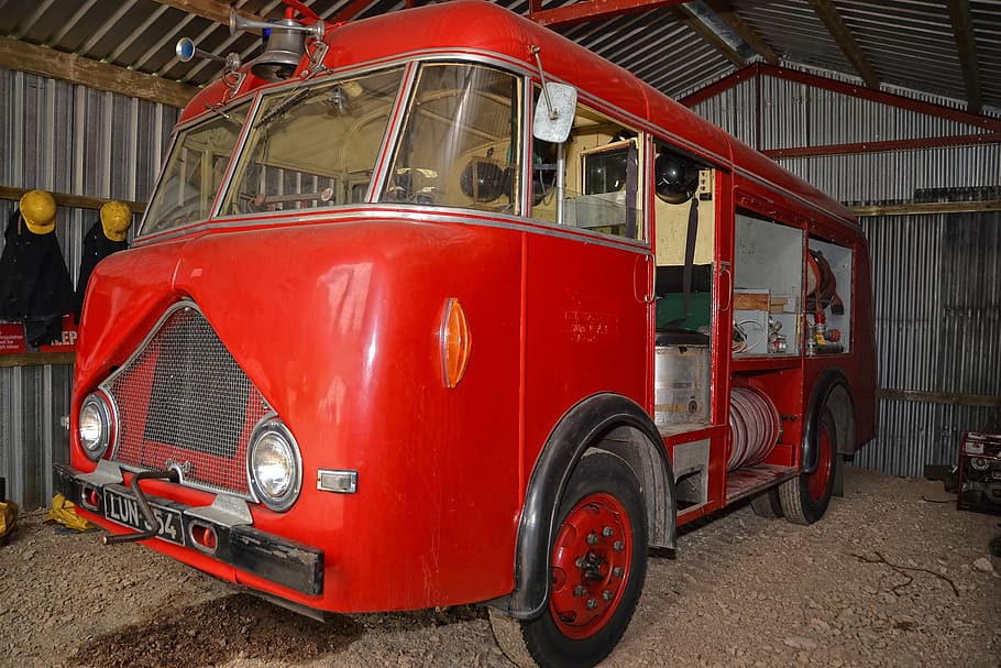 old, fire, engine, emergency, vehicle, vintage, truck, equipment HD wallpaper
