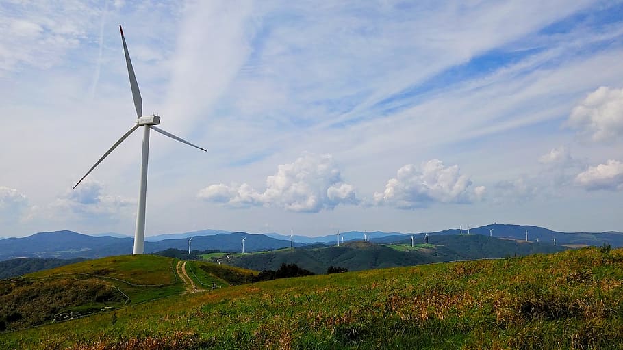 wind power generator, daegwallyeong, windmill, environment HD wallpaper