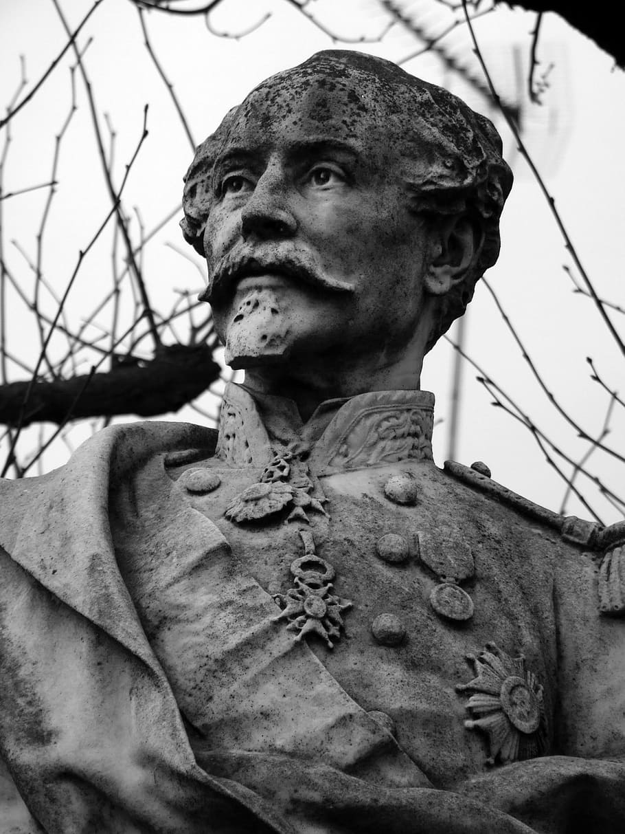 bust, monument, general, chanzy, saint-maixent, 1870, military HD wallpaper