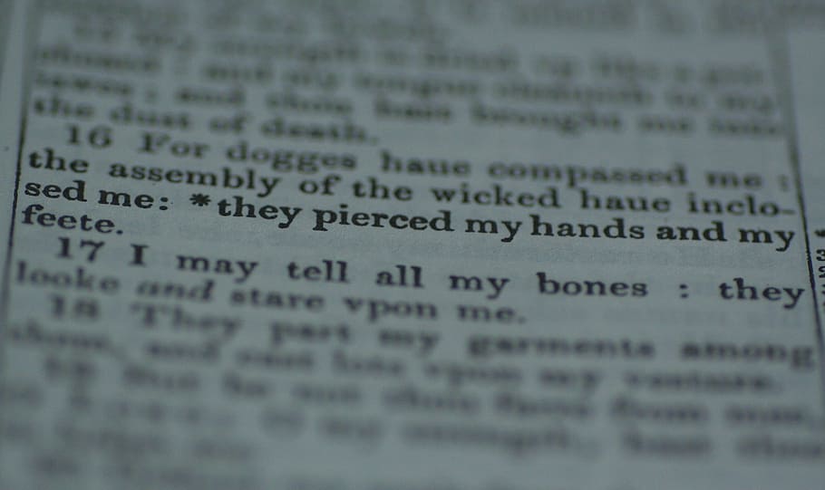 psalm 22, bible, hands, feet, old testament, king james version, HD wallpaper