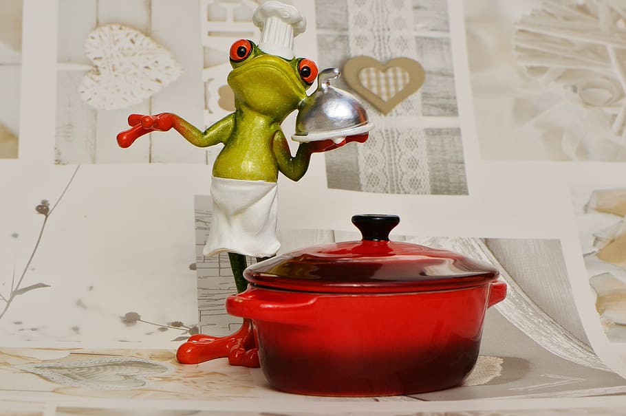 frog, cooking, eat, kitchen, gourmet, food, preparation, funny HD wallpaper