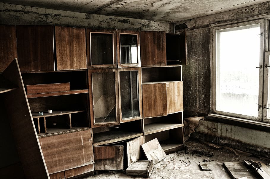 pripyat, chernobyl, indoors, window, abandoned, architecture HD wallpaper