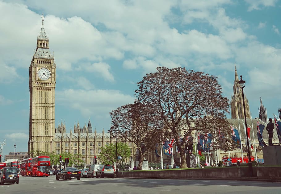Elizabeth Tower, london, parliament, clock, england, architecture, HD wallpaper