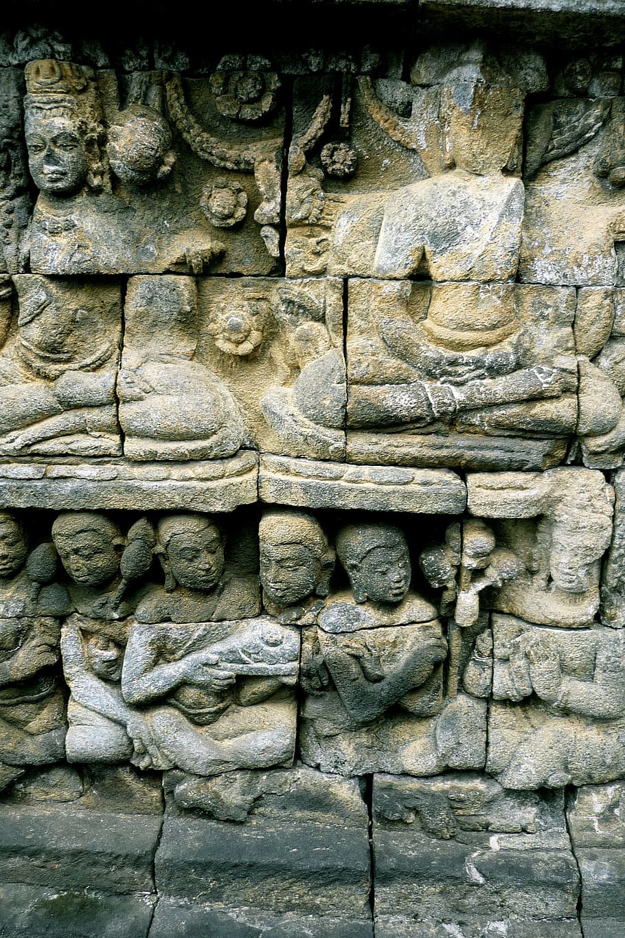 borobudur, indonesia, temple, travel, asia, java, buddha, stupa, HD wallpaper