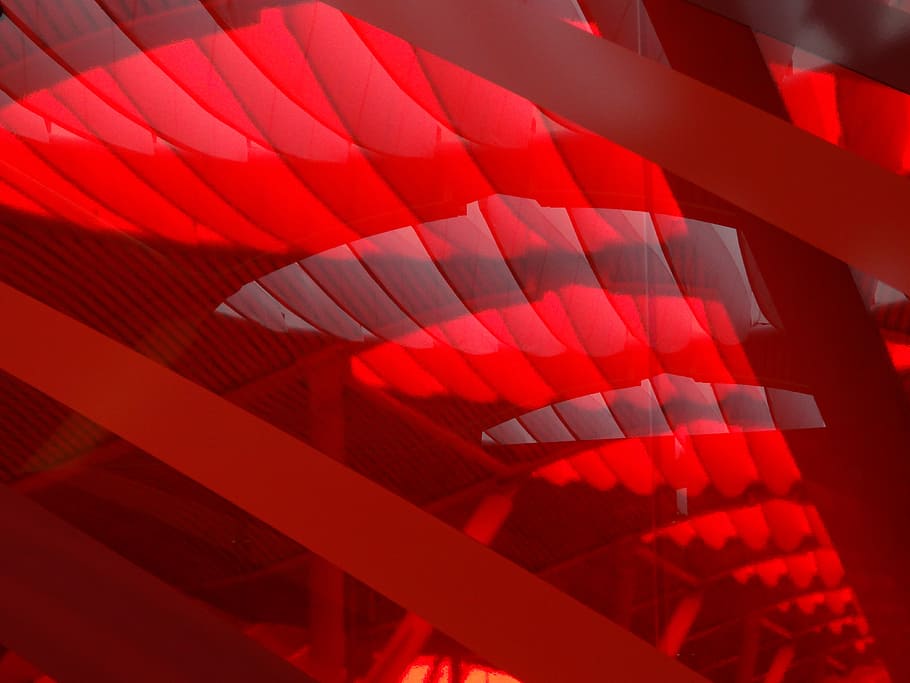 blanket, light, ceiling lighting, building, architecture, red HD wallpaper