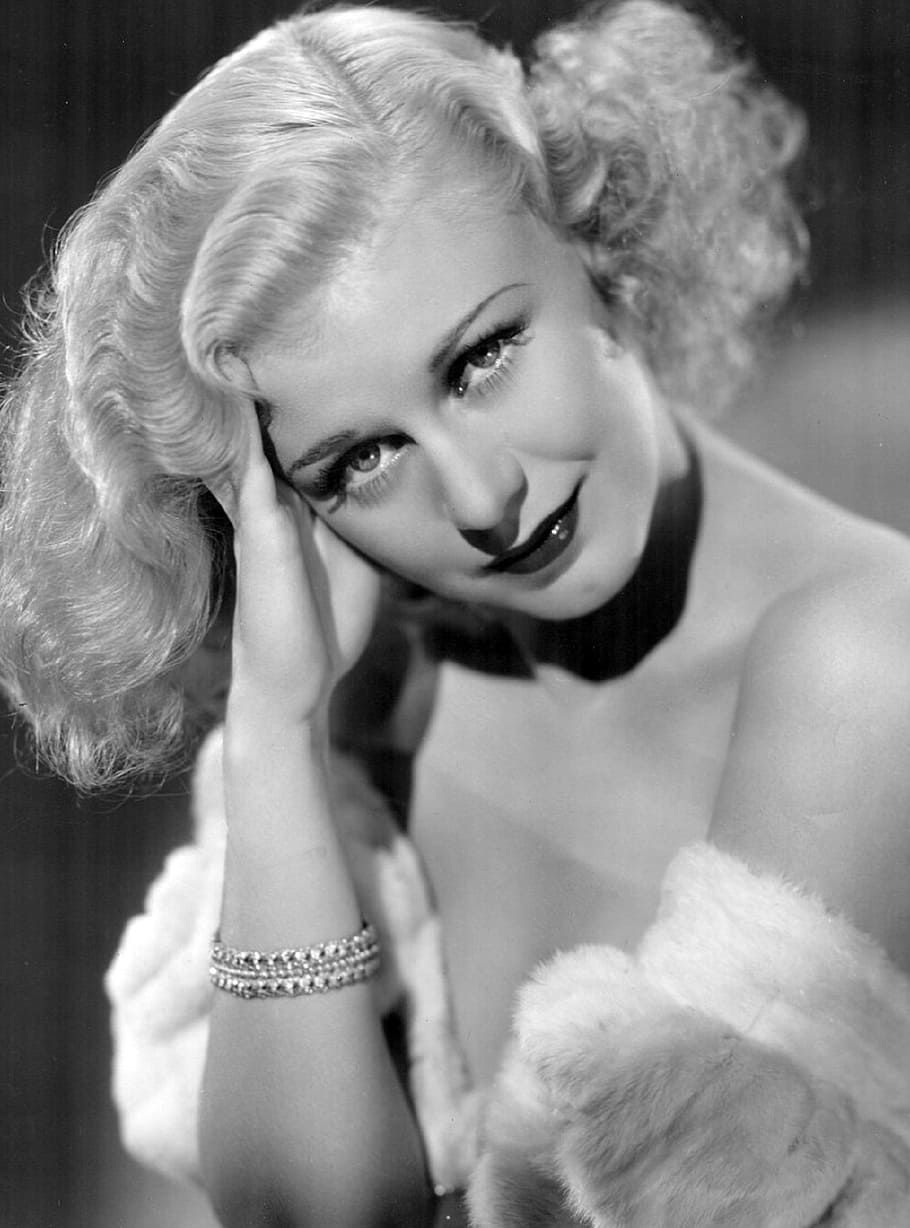 ginger rogers, actress, vintage, movies, motion pictures, monochrome, HD wallpaper