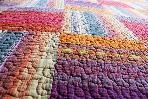 assorted-color textile, quilted background, texture, colorful HD wallpaper