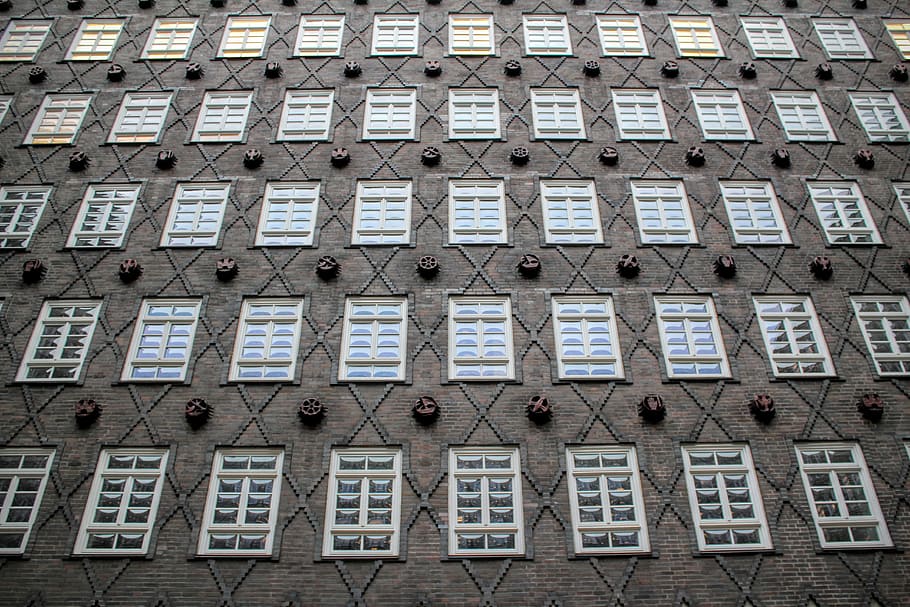 Hamburg, Building, Window, Brick, chile-house, office building HD wallpaper
