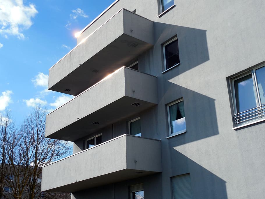 homes, balconies, architecture, facade, apartment, building HD wallpaper