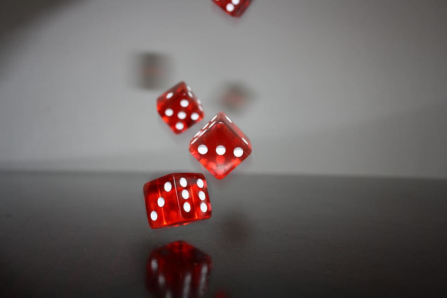 cube, red, play, points, luck, gambling, dice, opportunity HD wallpaper