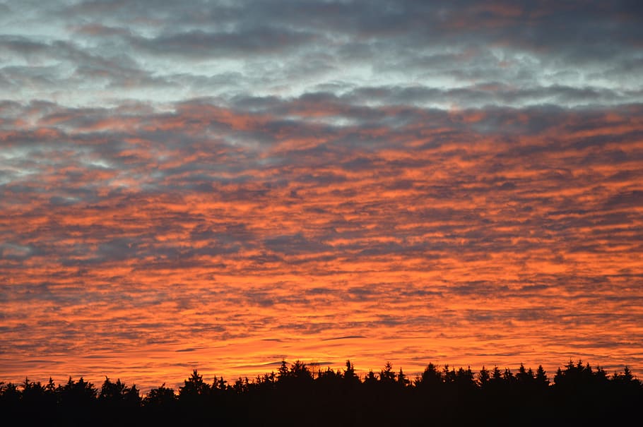 dawn, evening, evening sky, peace, sunset, cloud - sky, beauty in nature HD wallpaper