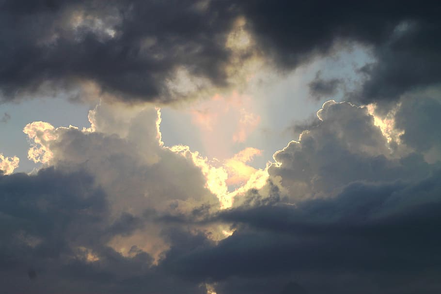 clouds, sky, thunderstorm, cloud - sky, beauty in nature, scenics - nature HD wallpaper