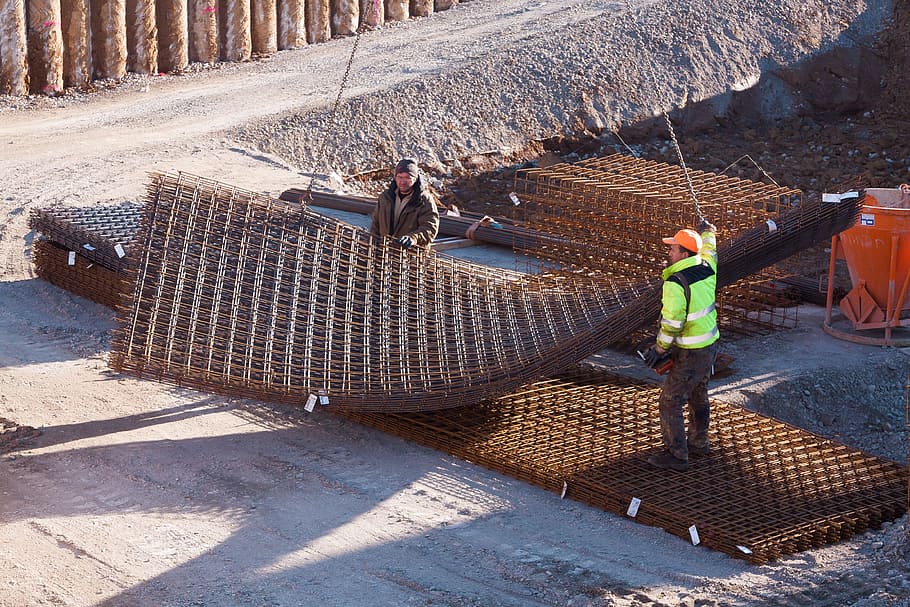 Chain, Crane Operator, site, remote control, steel framework HD wallpaper
