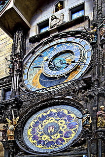 clock, clock shield, external clock, time, measurement of time HD wallpaper