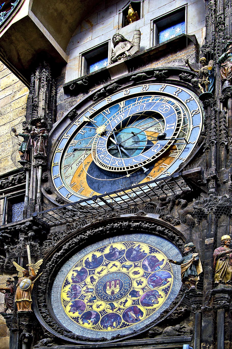 clock, clock shield, external clock, time, measurement of time HD wallpaper