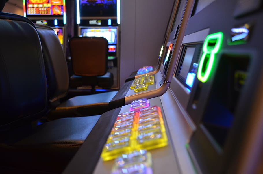 HD wallpaper: turned-on slot machine, gambling, addiction, casino, board casino - Wallpaper Flare