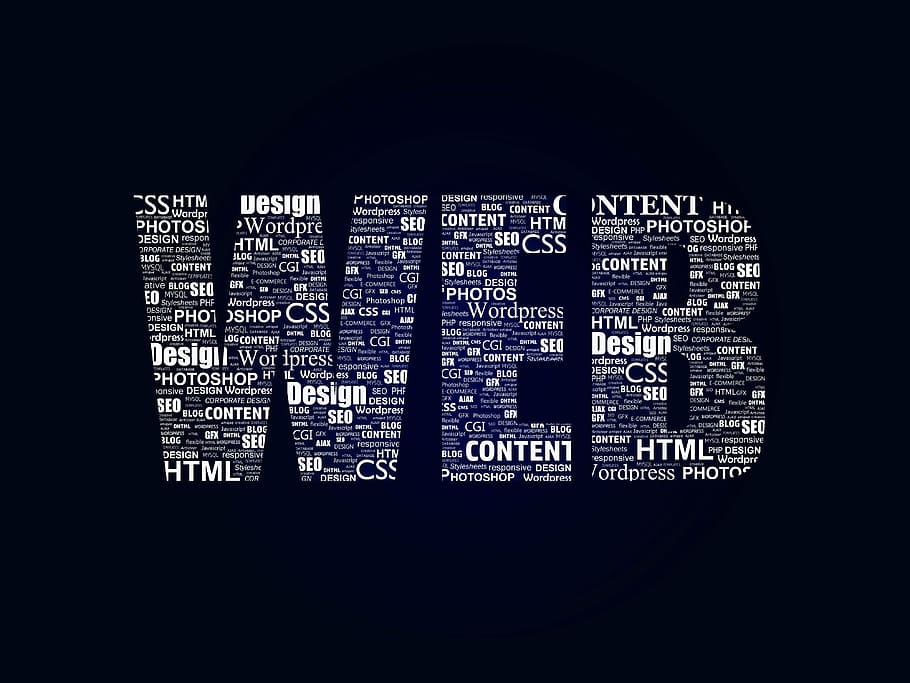 WEB text on black background, internet, symbol, web design, logo, HD wallpaper