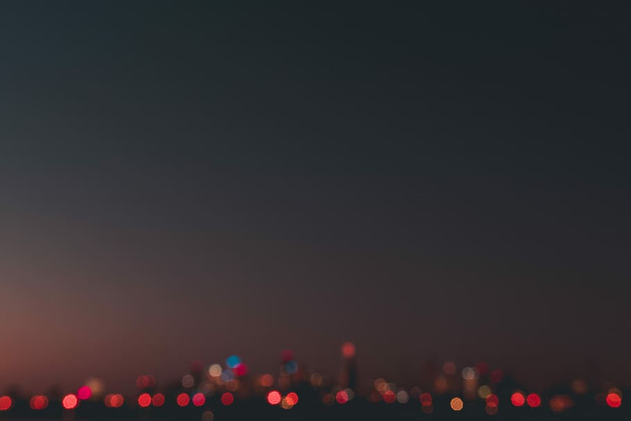 bokeh photography of city lights at nighttime, building, blur