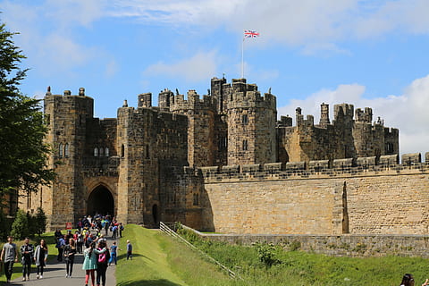 HD wallpaper: alnwick castle, architecture, england, fortress ...