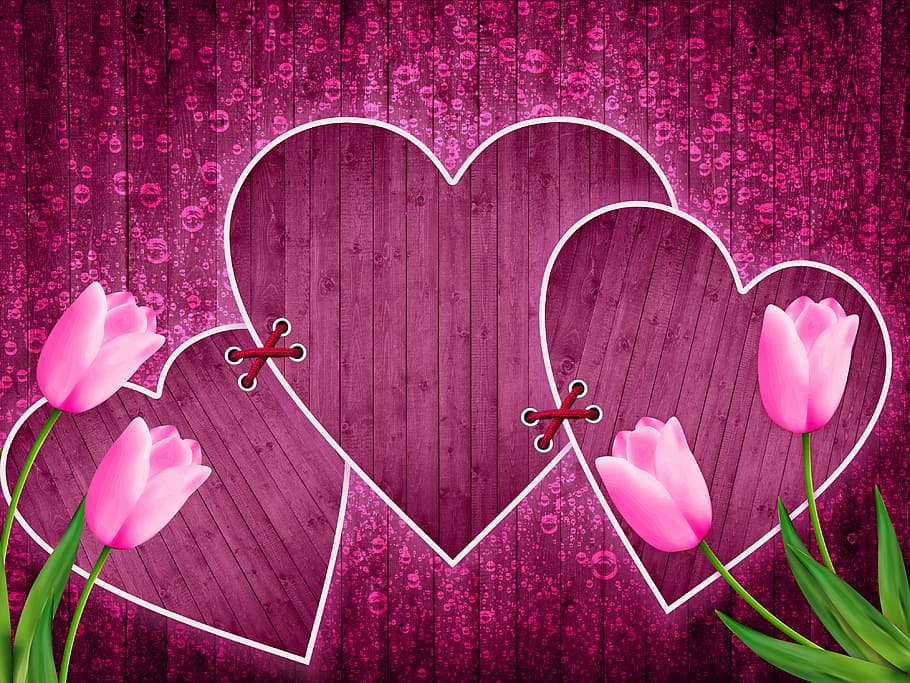 HD wallpaper: pink hearts illustration, background, design, romantic, background  romantic | Wallpaper Flare