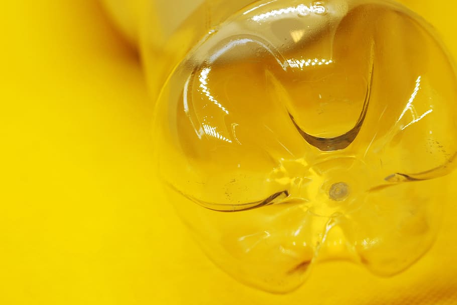 bottle, abstract, plastic, empty, yellow, food and drink, close-up HD wallpaper