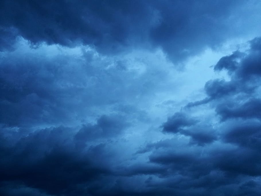 storm clouds, thunderstorm, dark clouds, clouds form, mood, HD wallpaper