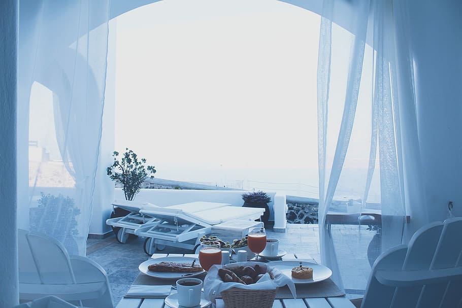 breakfast in terrace during daytime, indoors, no People, window HD wallpaper