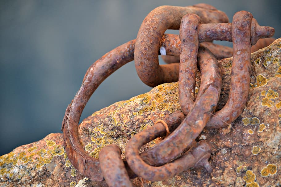 Chain, Hook, Rust, Metal, Iron, weathered, rusted, pier, rusty HD wallpaper
