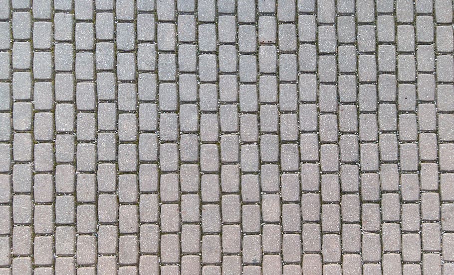 gray brick path, pavement, stone, texture, pattern, material HD wallpaper