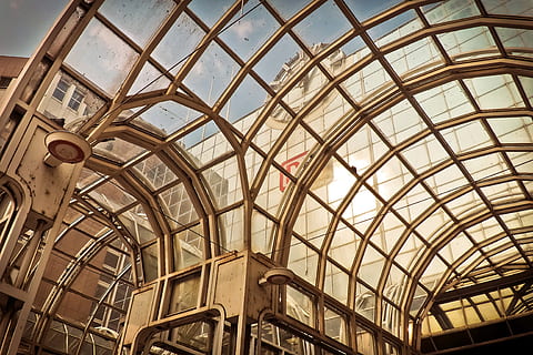 Architecture, Modern, Building, Facade, roof, inside, abstract HD wallpaper
