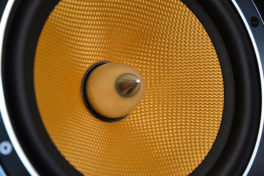 Speaker, Music, technology, close-up, indoors, studio shot HD wallpaper