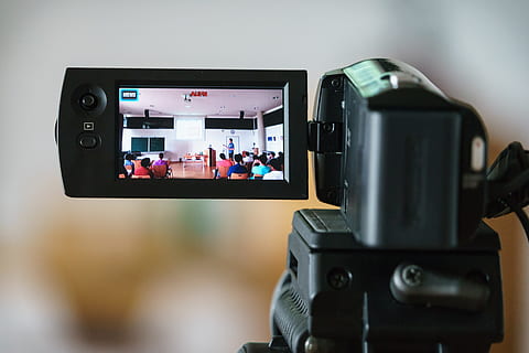 selective focus photography of black camcorder, camera, video HD wallpaper