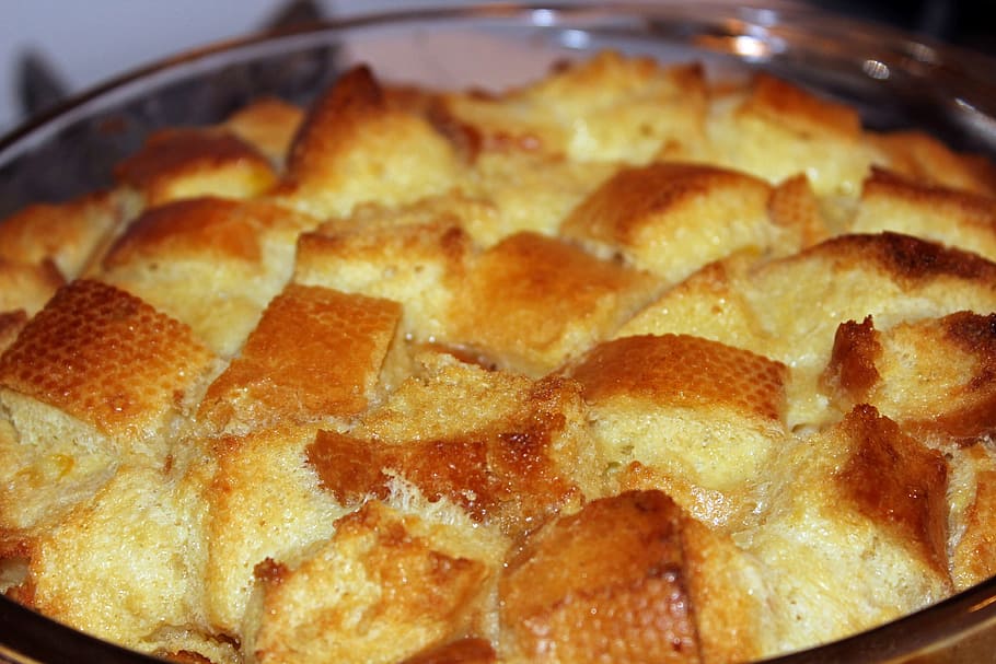 bread pudding, food, dessert, traditional, homemade, delicious HD wallpaper