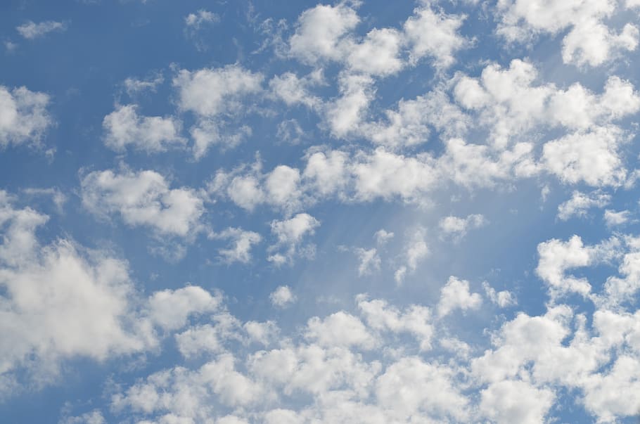 sky, clouds, blue, cloud - sky, beauty in nature, scenics - nature HD wallpaper