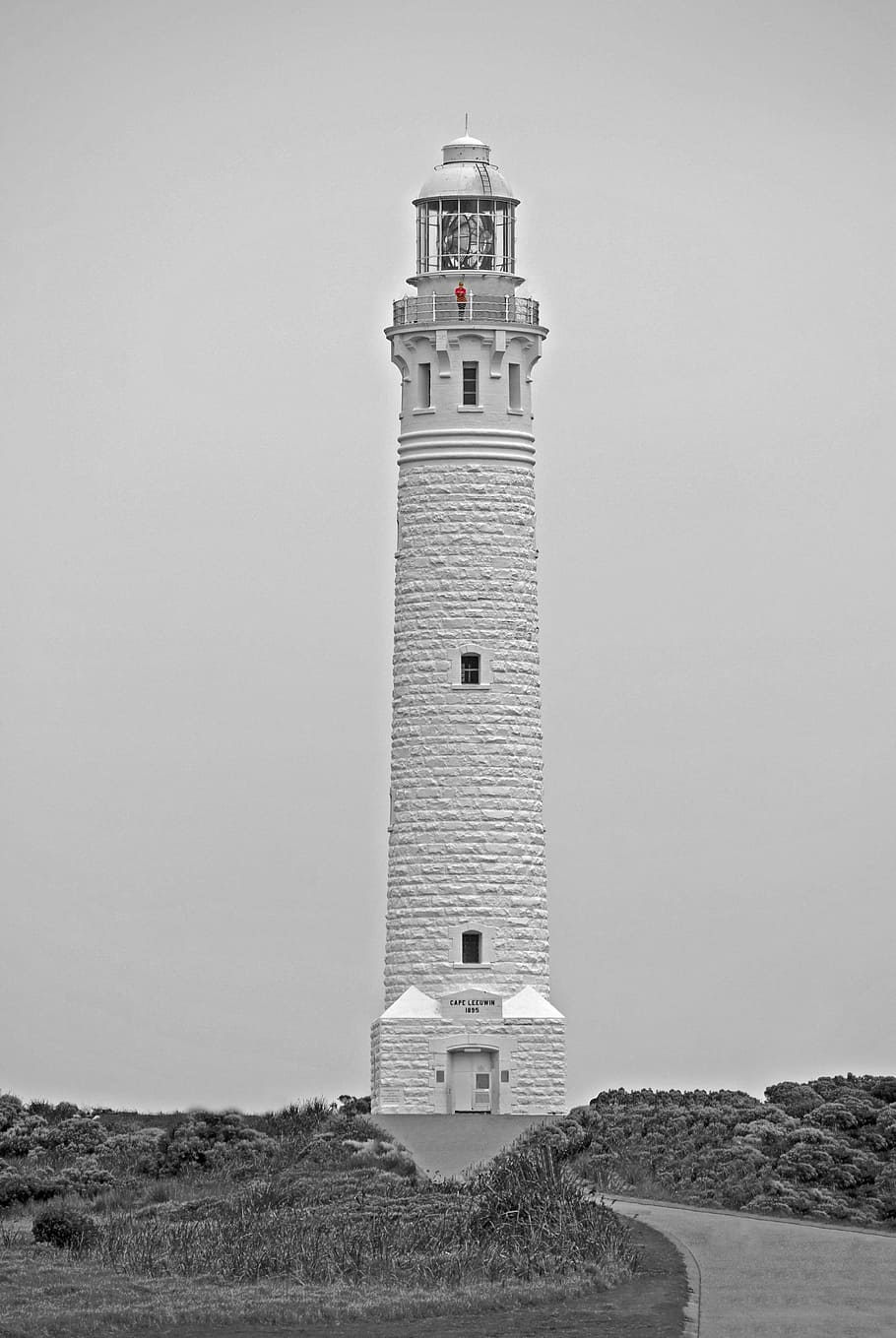 Lighthouse, Leeuwin, Black, White, beach, history, no people HD wallpaper