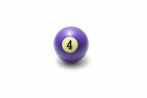 ball, yellow, pool, closeup, life, symbol, four, cutout, macro HD wallpaper