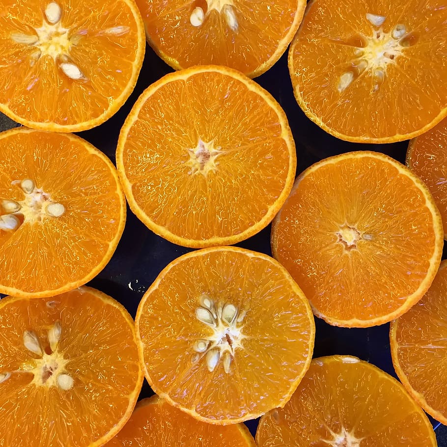 Orange, Fruit, half, food, citrus Fruit, orange - Fruit, freshness HD wallpaper