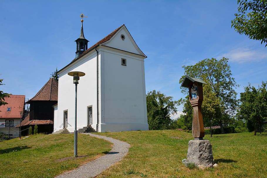 constance, loretto chapel, lake constance, church, architecture HD wallpaper