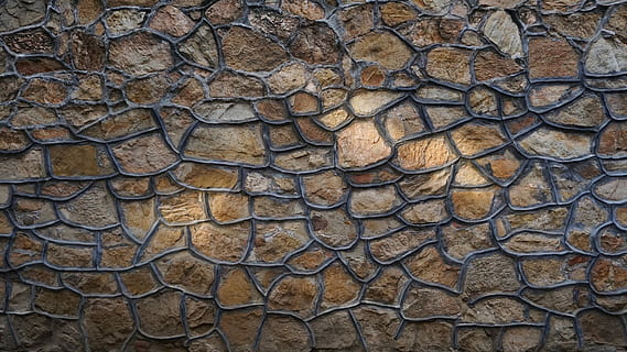 brown stone cladding, wall, light, mosaic, summer palace, full frame HD wallpaper