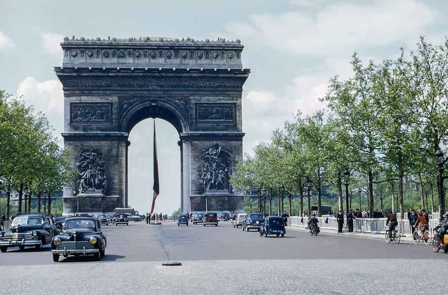 Arc de Triomphe, France, Arc de Triomphe, architecture, building